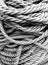 Fishing rope textures in black and white