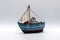 Fishing sailing ship miniature model