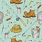 Fishing Seamless Pattern