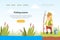 Fishing Season Landing Page Template, Funny Fisherman Character Standing on Lake Shore with Fishing Rod Cartoon Vector