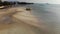 Fishing ship on sand coast near water. Old deserted rusty fishing boat on sand shore near sea in sunny day, koh Samui