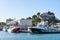 Fishing ships moored at port Denia Spain