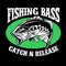 Fishing shirt design of largemouth bass fish