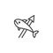 Fishing spear outline icon