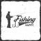 Fishing sport club. Vector illustration.