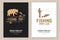 Fishing sport club. Vector illustration Flyer, brochure, banner, poster design with bear, fisherman and rainbow trout