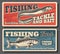 Fishing sport, fish, tackles and equipment