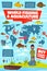 Fishing sport infographic with fisheries world map