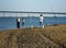 Fishing for Striped Bass at Sandy Point