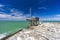 Fishing towers near Vieste, NP Gargano, Foggia, Italy