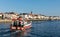 Fishing trawler returning to harbor