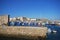 Fishing trawlers in the harbour, Tarifa, Spain.