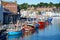 Fishing trawlers in Weymouth harbour.