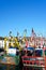 Fishing trawlers in Weymouth harbour.