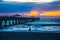 Fishing On and Under the Pier at Dawn