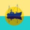 Fishing vessel icon