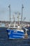 Fishing vessel Kathy Marie with patriotic eagle artwork on prow