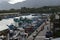 Fishing vessels in Hsin-kang Fishing Harbor, Chenggong township, Taitung county, Taiwan`s eastern coast