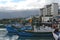 Fishing vessels in Hsin-kang Fishing Harbor, Chenggong township, Taitung county, Taiwan`s eastern coast