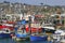 Fishing vessels in port in England