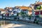 Fishing village of Combarro with the typical granary horreos. Galicia, Spain