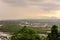 Fishing Village at Pak Nam Chumphon from Matsee Mountain During Sunset