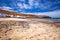 Fishing village Pozo Negro with stone and sand beach, Fuerteventura, Canary Island, Spain.