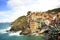 Fishing Villiage of Riomaggiore, Italy,