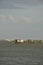 Fishing wooden hut in the Valli di Comacchio, Italy.