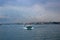 Fishingboat with seagulls, Istanbul
