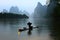 fishman in Lijiang river dawn