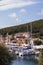 Fiskardo harbour, on the Island of Kefalonia in Gr