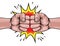 Fist Bump Punch Fists Boxing Cartoon Explosion