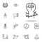 fist and thorns icon. human rights icons universal set for web and mobile