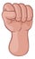 Fist Up Hand Punch Cartoon Icon