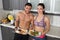 Fit couple - animal versus plant proteins