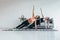 Fit women doing side plank exercise practicing pilates at home