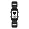 Fitness band icon simple vector. Fitbit device