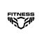 Fitness Barbell Sport Logo Design Vector Template