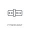 fitness Belt linear icon. Modern outline fitness Belt logo conce