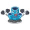 Fitness blue sponge coral the shape cartoon