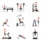 Fitness cardio exercise and equipment.