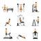 Fitness cardio exercise and equipment.