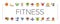 fitness character sport workout icons set vector