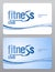 Fitness club membership card.