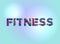 Fitness Concept Colorful Word Art Illustration