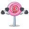 Fitness cute lollipop character cartoon