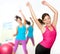 Fitness dance woman dancing class