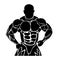 Fitness design, bodybuilding, vector illustration