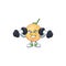 Fitness dessert cantaloupe fruit cartoon with mascot